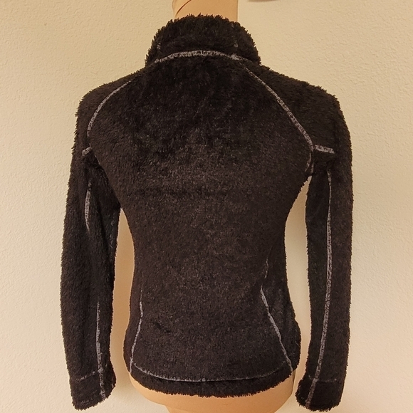 Marmot Black Fuzzy Zip Up Jacket - Picture 5 of 5